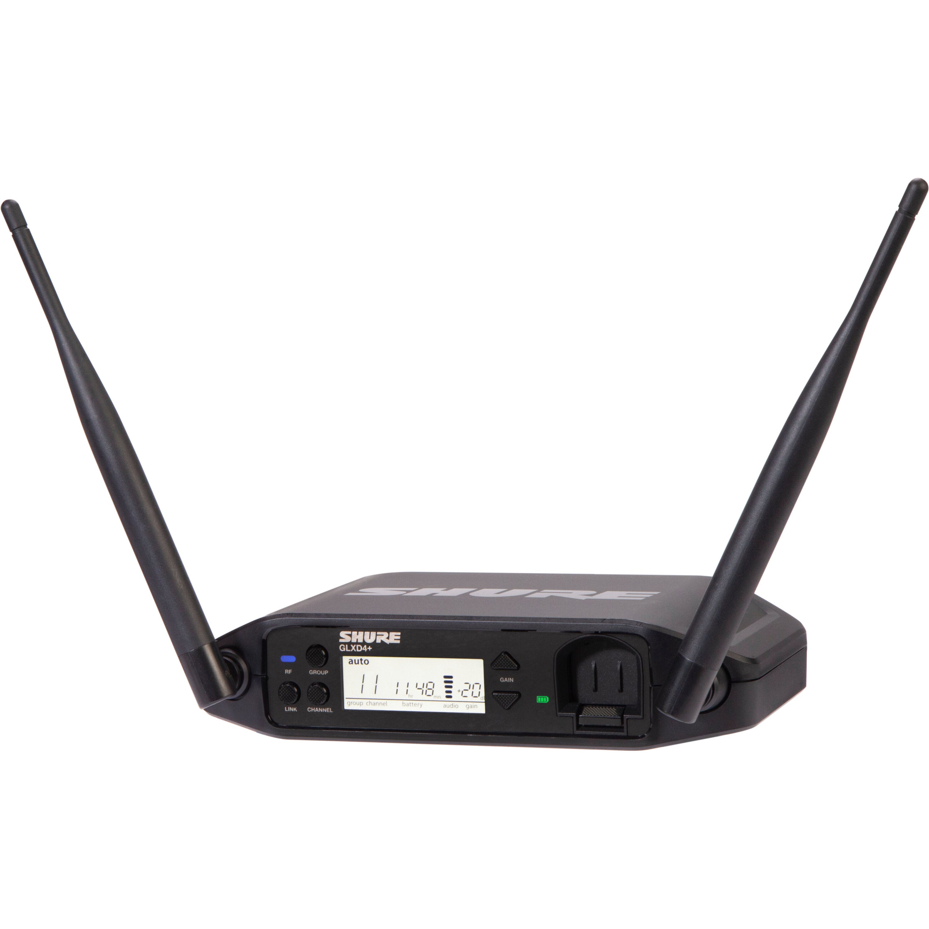 Shure GLXD4+ digitale draadloze Dual Band tafelontvanger