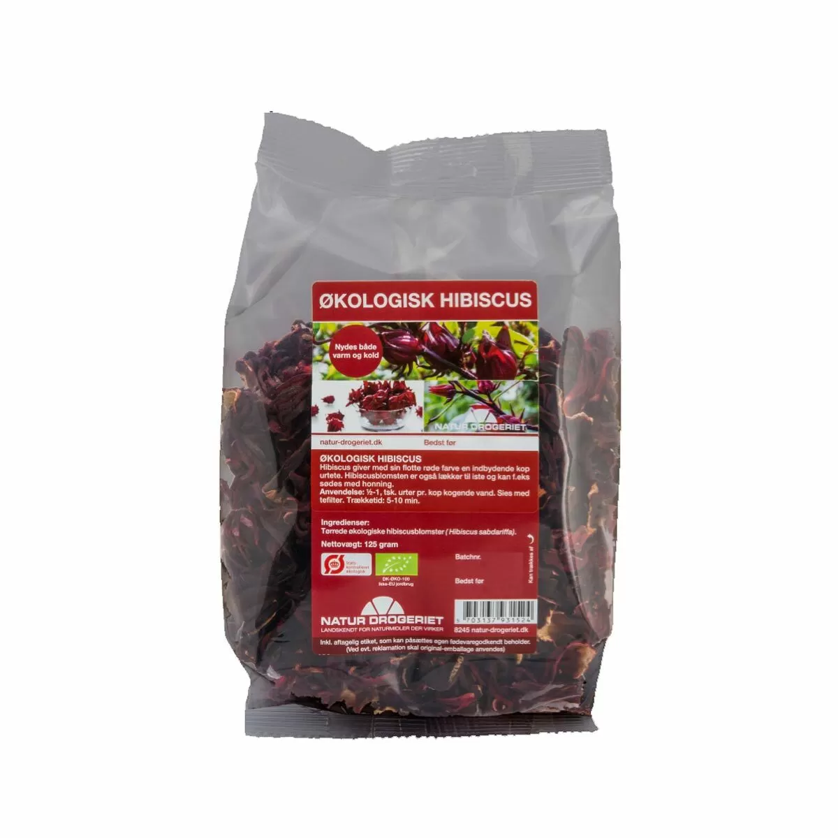 Natur-Drogeriet Hibiscus Hel Ø - 125 g.