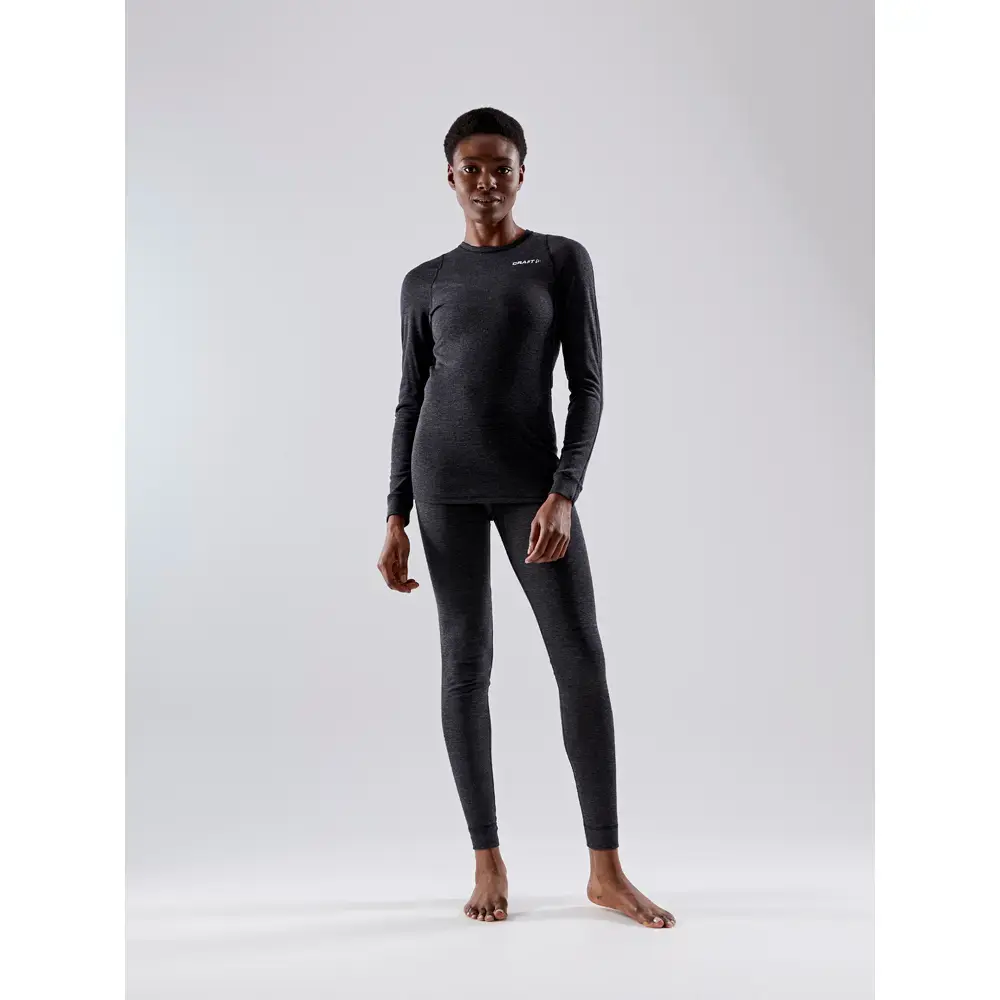 Craft CORE Wool Merino Thermobroek Lang Zwart Dames