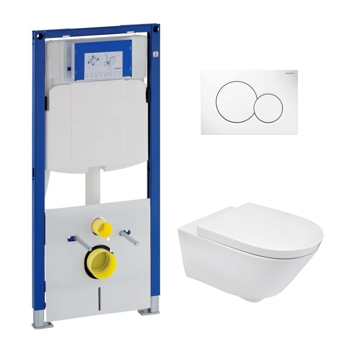 Geberit UP320 toiletset met Mueller Sub en softclose zitting