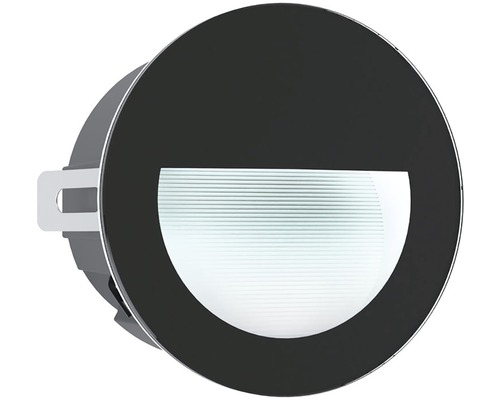 LED-inbouwlamp voor buiten, aluminium/kunststof, enkele lamp, 2,5W, 320 lm, 4000 K, neutraal wit, 125/117 mm, Aracena zwart/wit