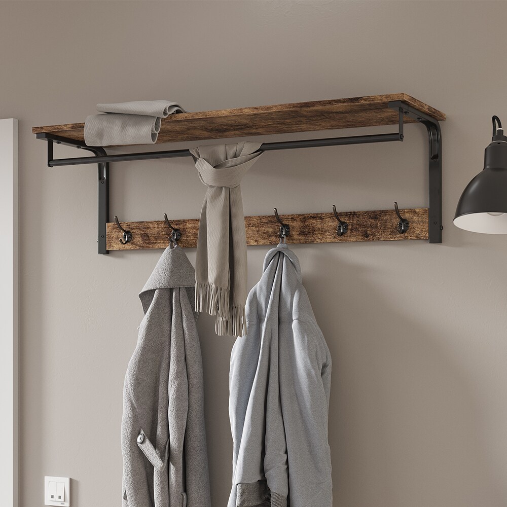 Vicco Wandgarderobe Hängegarderobe Garderobe Fyrk 100cm Ablage 4 Haken Wandregal