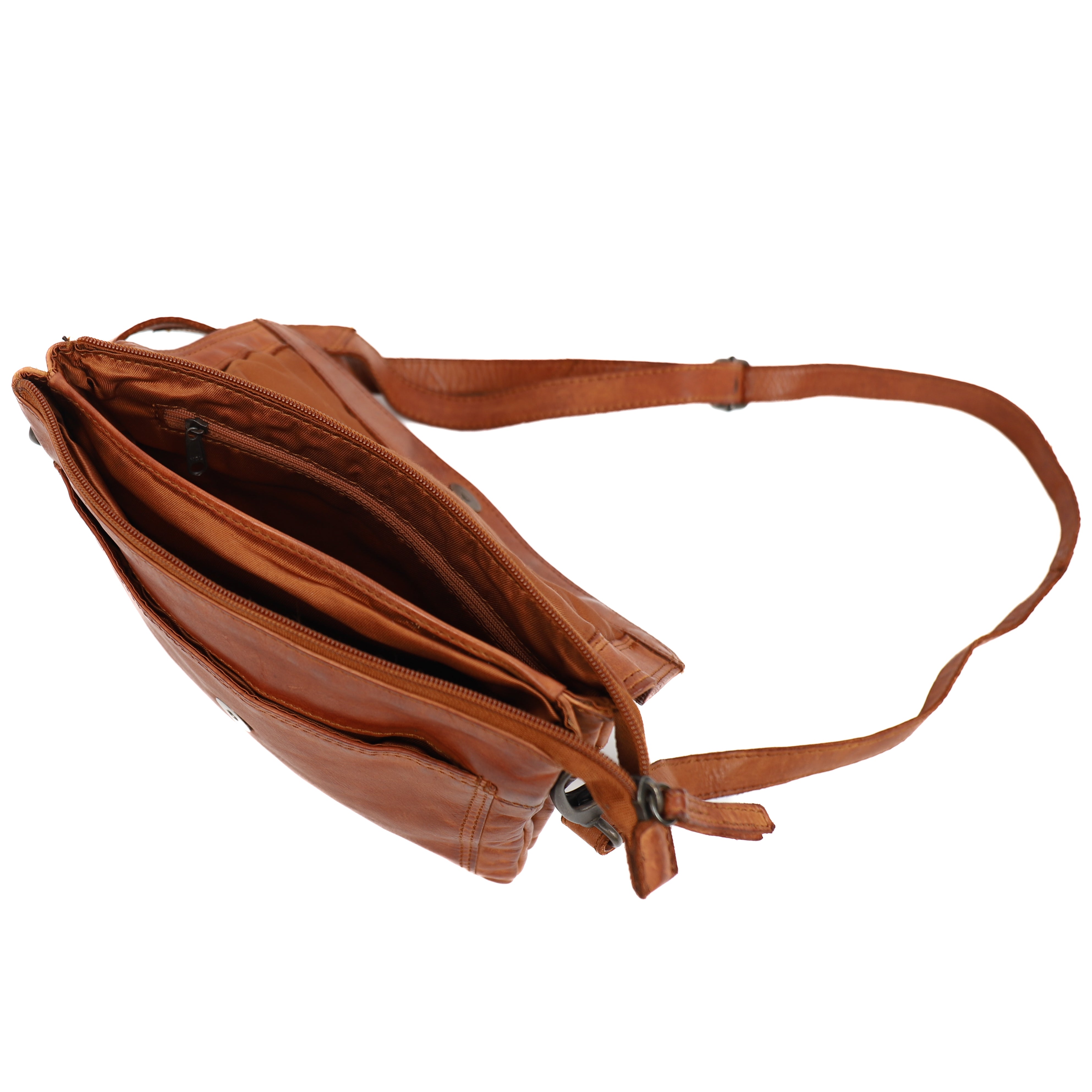 Enveloptas 'Femke' cognac Cognac