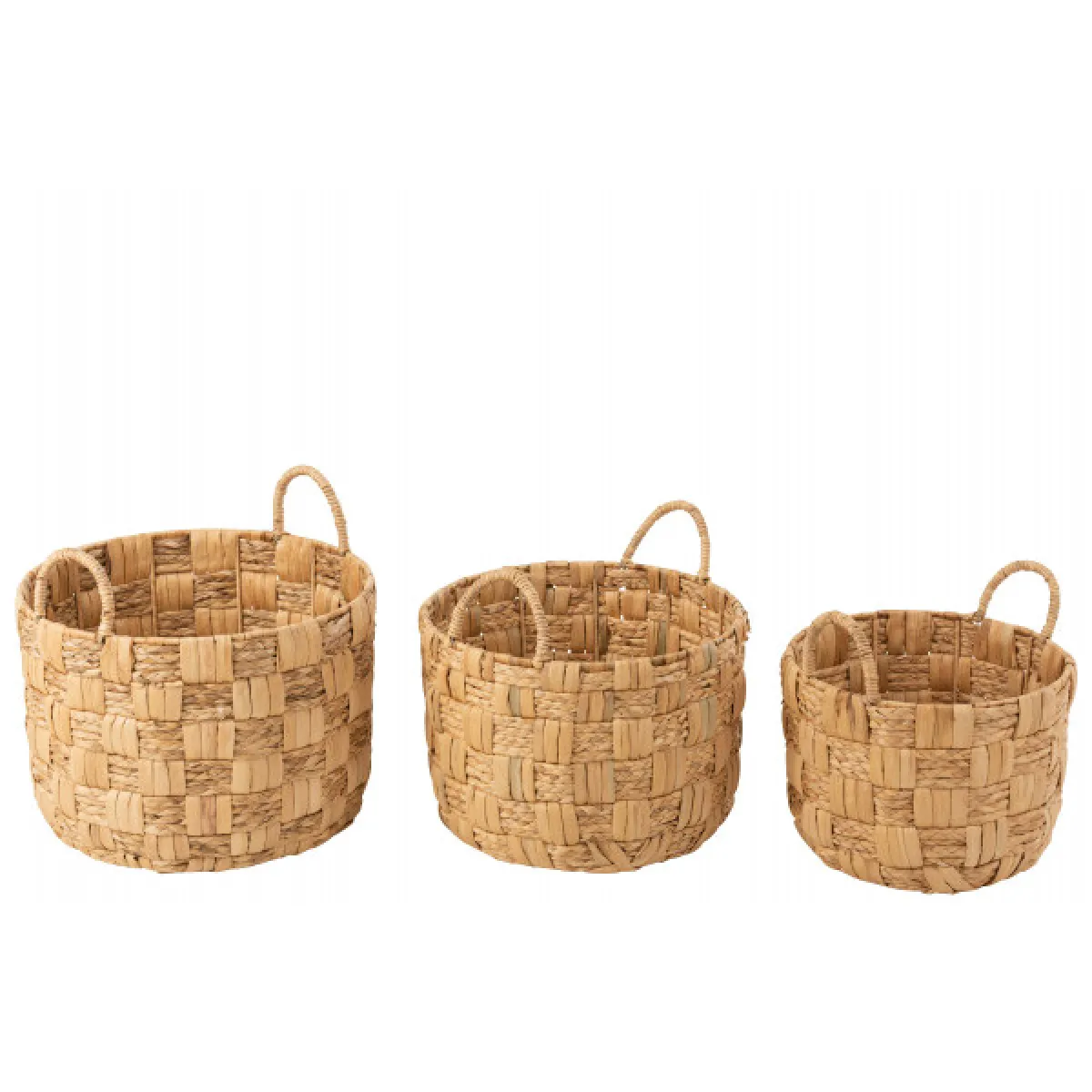 Dansmamaison Set de 3 Panier Jacinthe d'Eau