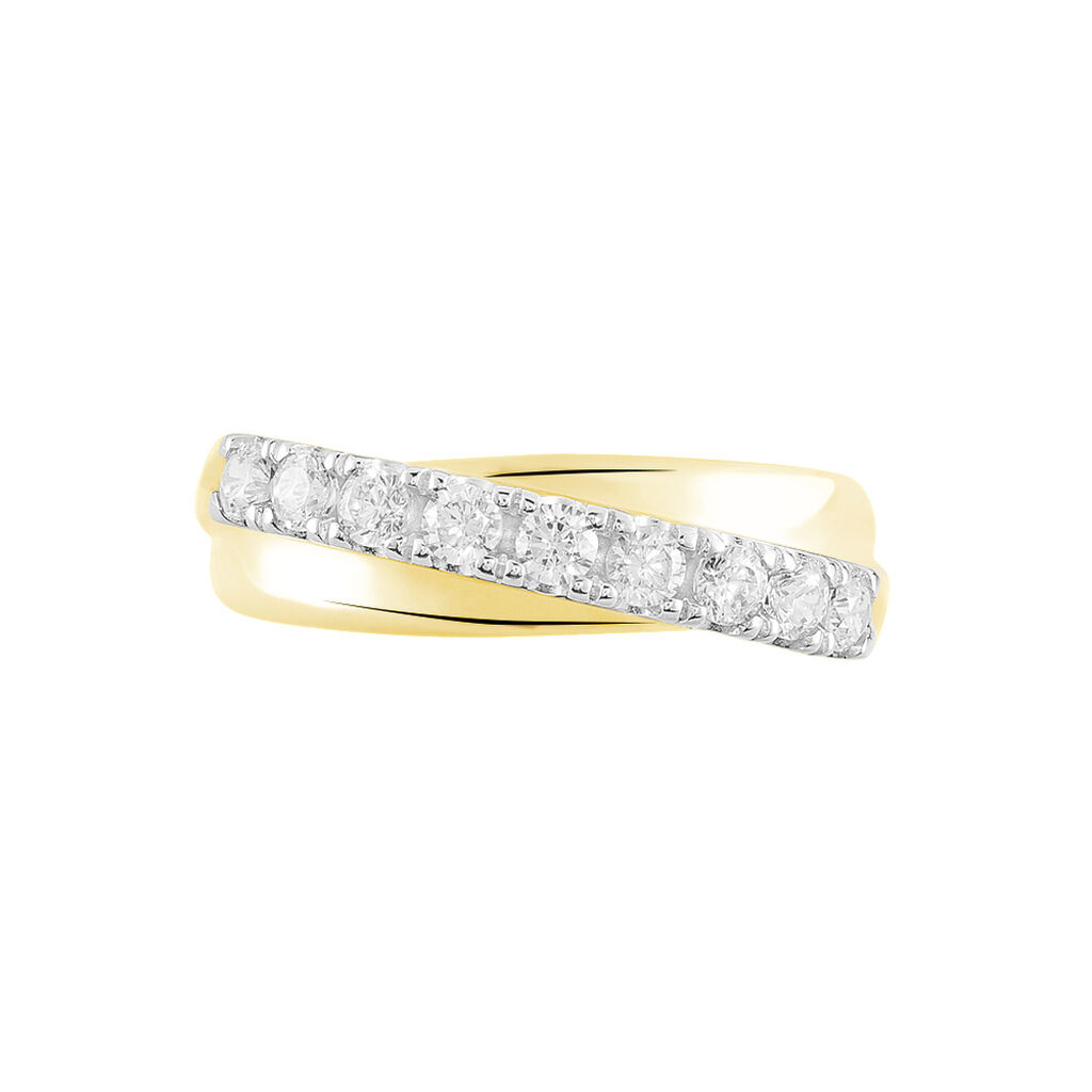 Bague Agostina Or Jaune Oxyde De Zirconium