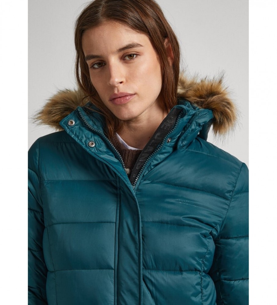 Casaco longo verde Pepe Jeans May