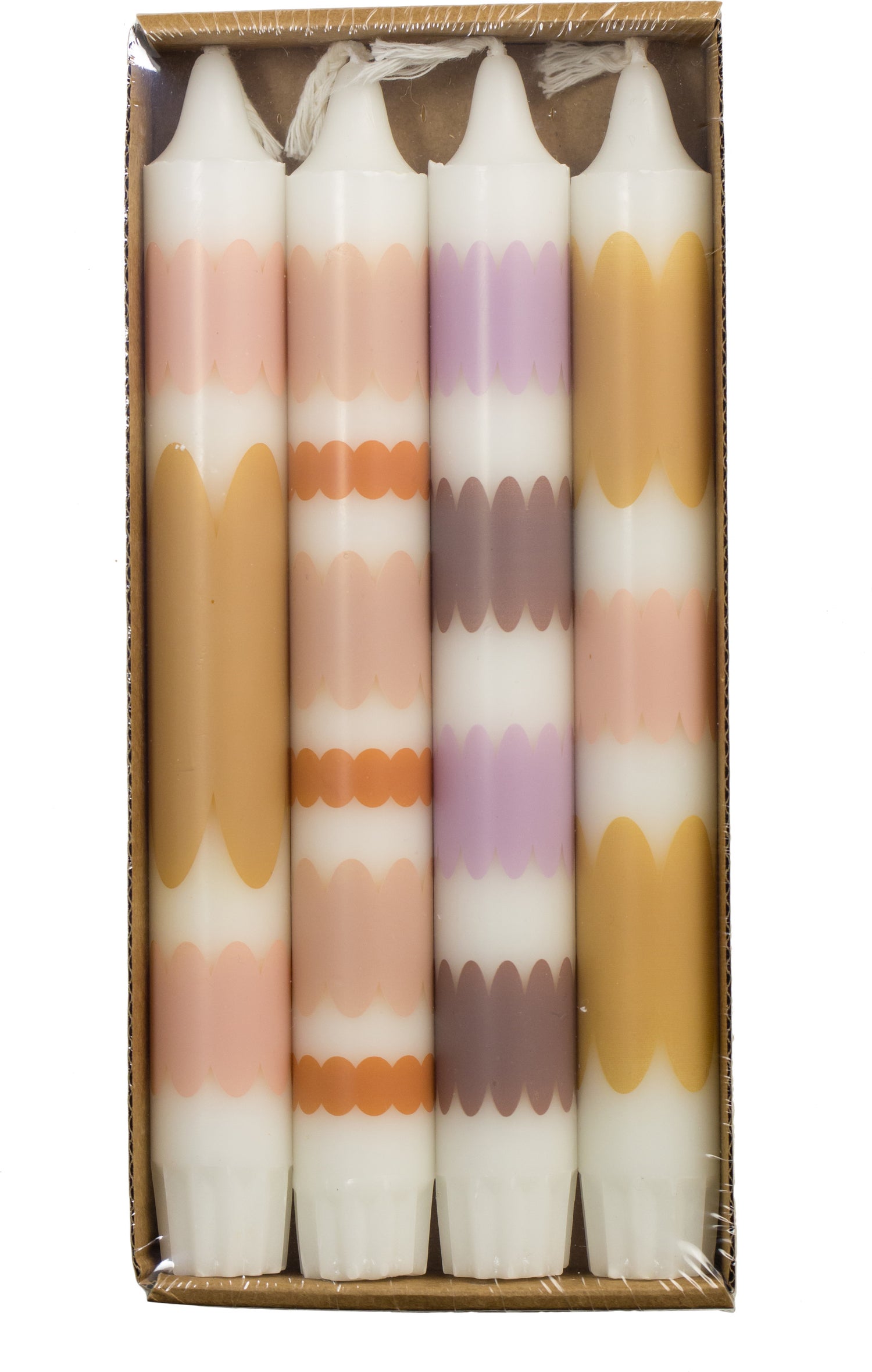 Rustik Lys dinerkaars By Kimmi multi 7 uur D 2,2 H 20 cm 4 stuks