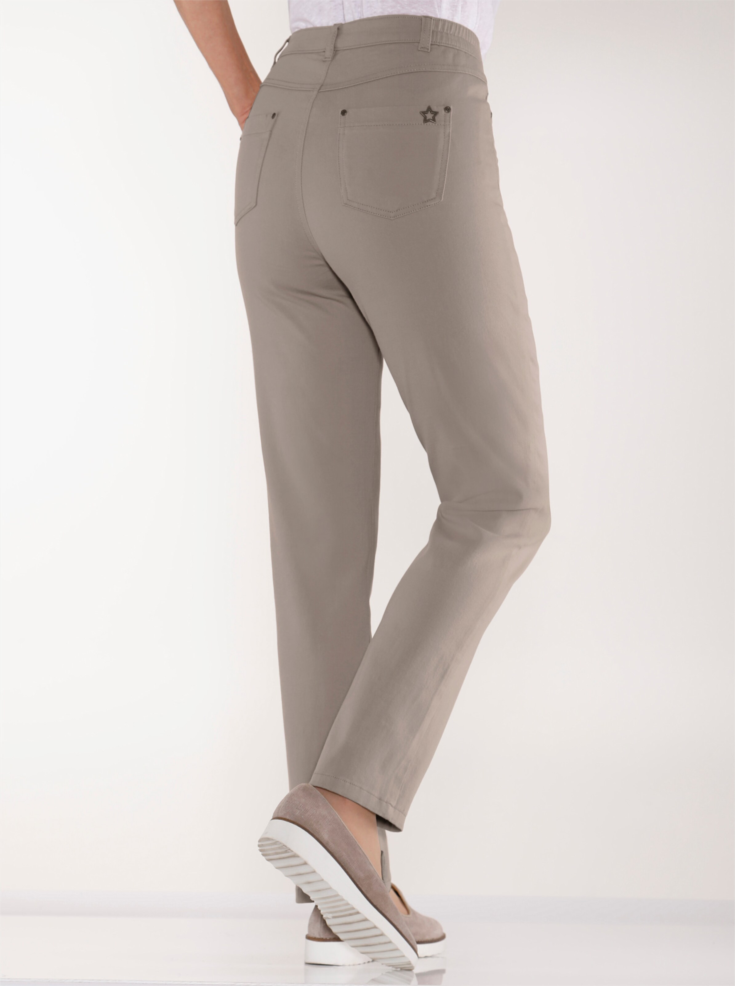 5-Pocket-Hose mit seitlichem Dehnbund