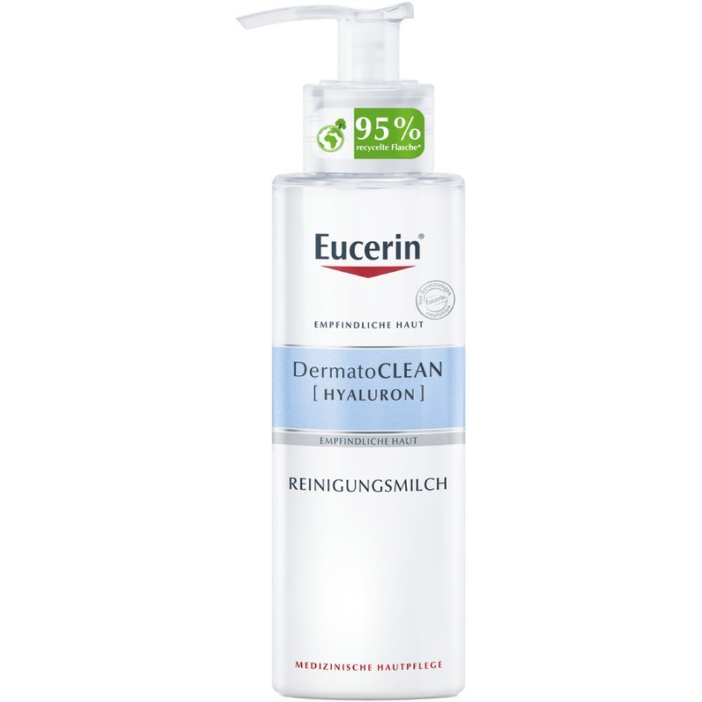 Eucerin® DermatoClean [HYALURON] Reinigungsmilch – sanfte & gründliche Gesichtsreinigung