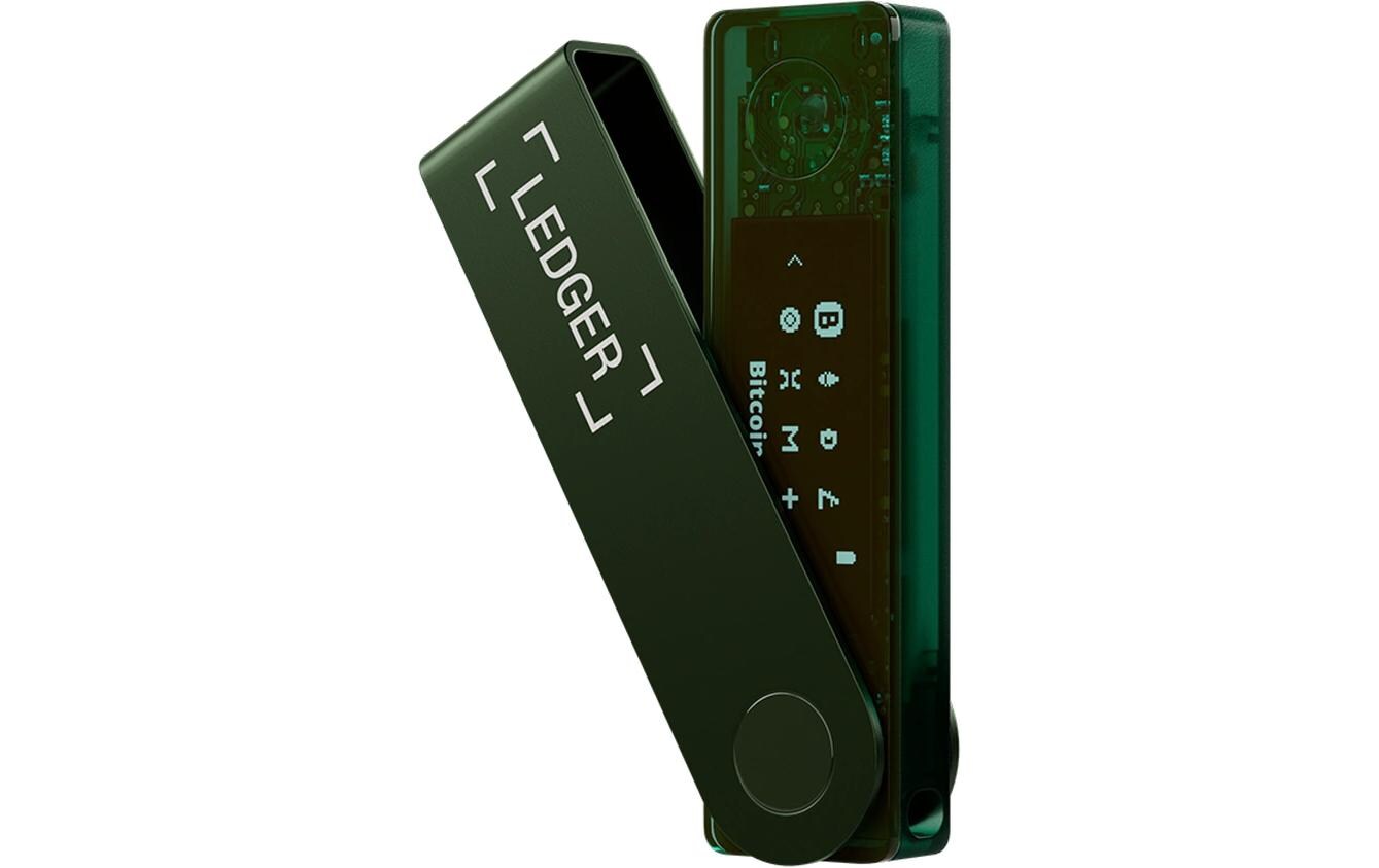 Nano X Emerald Green<br>Crypto-Hardware-Wallet mit Bluetooth zum Kaufen, Verwalten und Vermehren digitaler Vermögenswerte