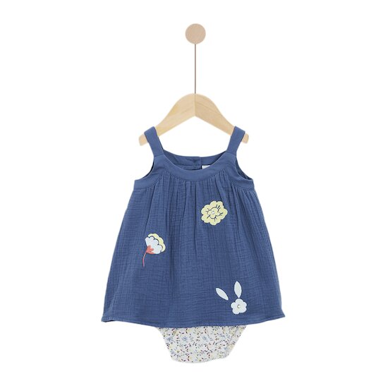 Ensemble Robe + Bloomer   Bleu Garigue        de               Marèse