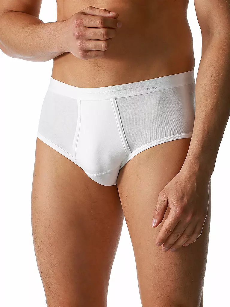 MEY Slip mit Eingriff weiss weiss