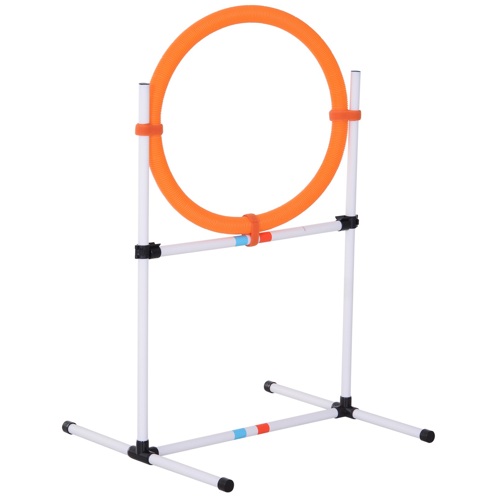 PawHut Hundetrainingsset mit Springring orange, weiß 74,5 x 66 x 91 cm (BxTxH)