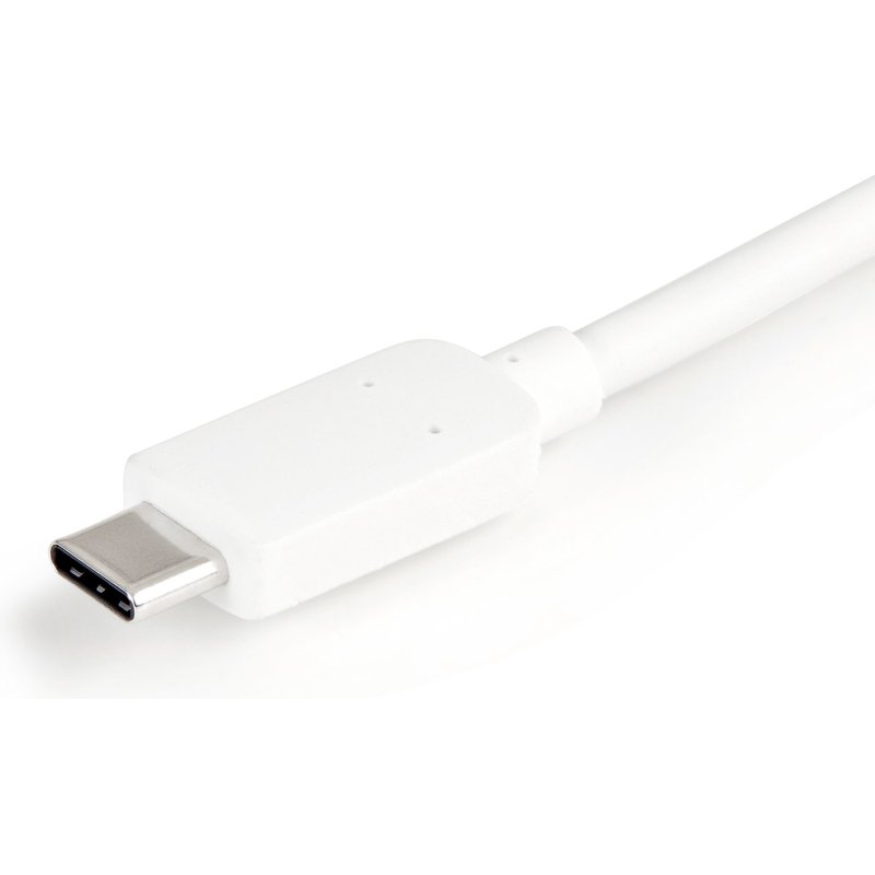 StarTech.com Adaptateur multiport USB-C vers HDMI 4K avec USB Power Delivery et port USB-A - Blanc