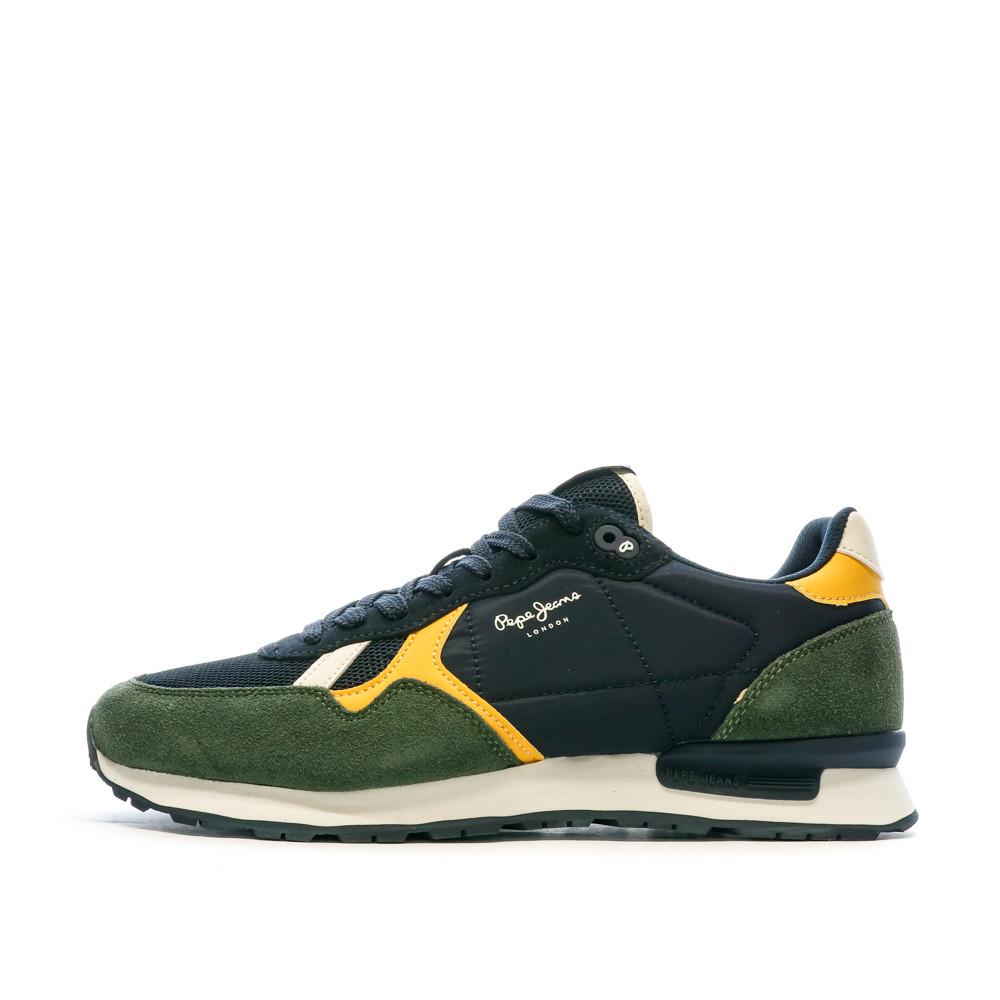 Pepe jeans Baskets Marine/Kaki Homme Pepe jeans Brit Heritage