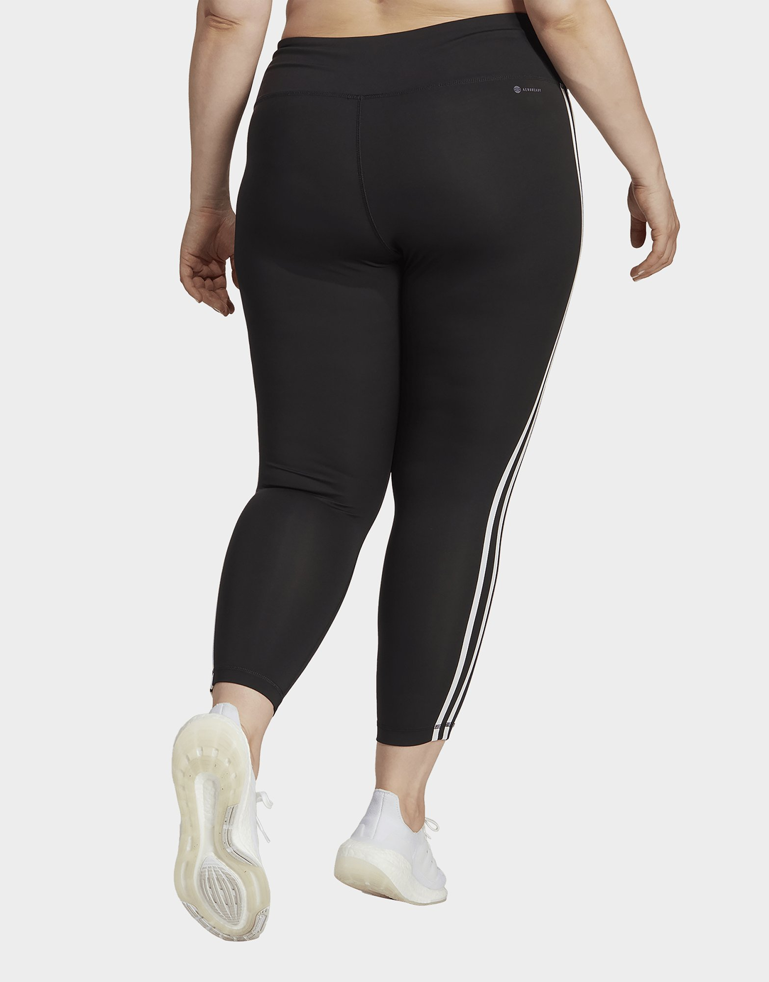adidas Legging 7/8 taille haute à 3 bandes Train Essentials (Grandes tailles)