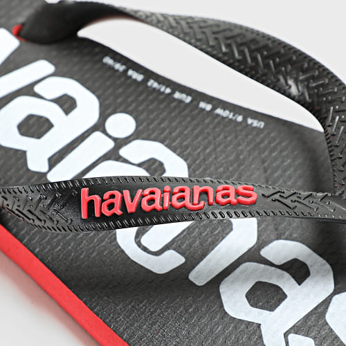 Tongs Logo Mania 2 Noir Rouge