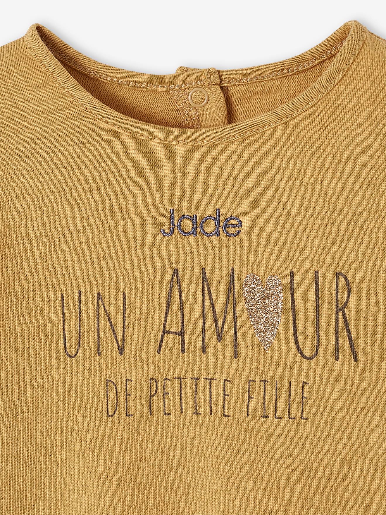 Camiseta de bebê bronze personalizável