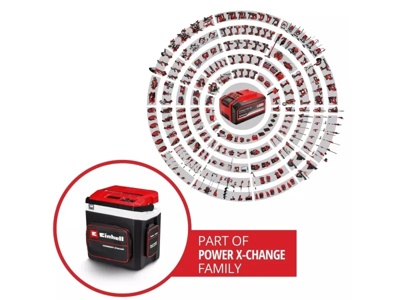 Einhell TE-COL 18/27 Li-Solo, Sort, Rød, Hvid, 27 L, 20 - 60 °C, Frontlomme, 1 stk, Elektrisk - SOLO