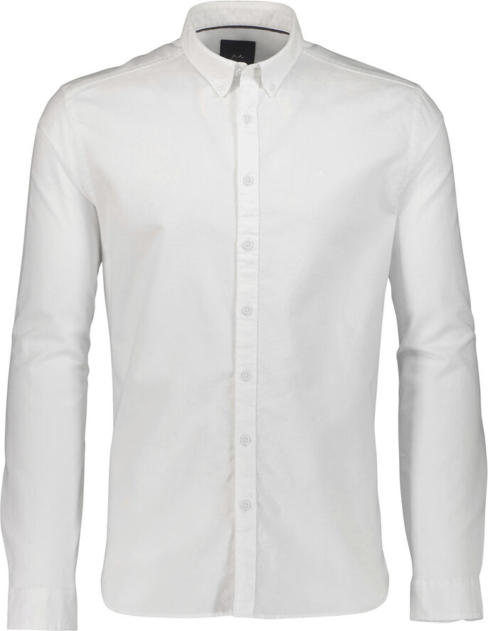 Lindbergh Solid oxford shirt L/S Hvid