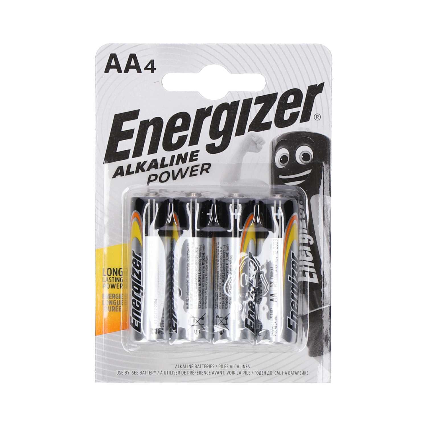 Energizer Mignon-Batterien Alkaline 1,5 V AA/R6 4er