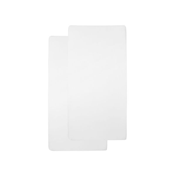 Meyco Wieghoeslaken Jersey Wit 40 x 80/90 cm (2-Pack)