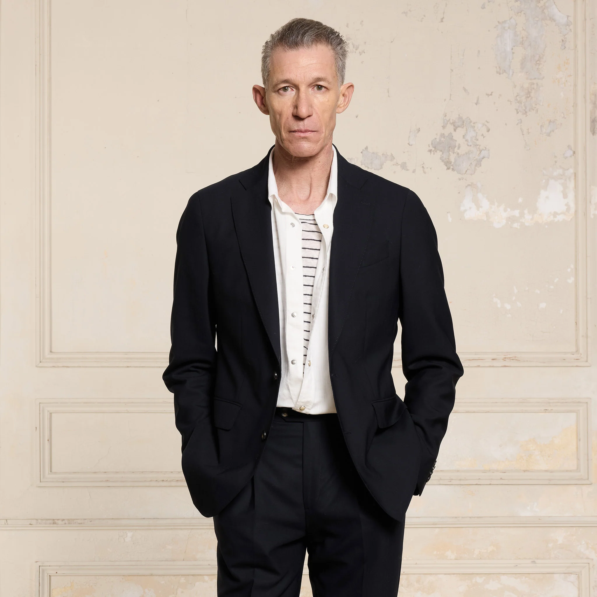 Navy Fresco wool jacket