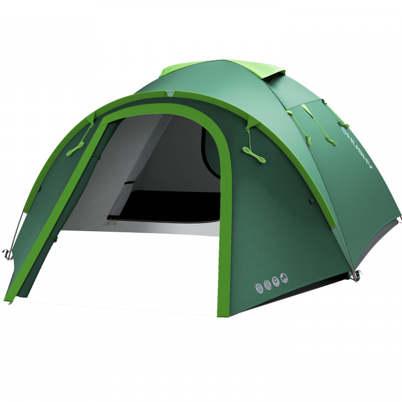 Husky Bizon 4 Plus koepeltent - Green