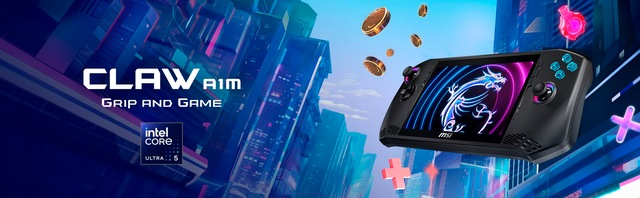 MSI Spielekonsole »Claw A1M-036, Intel® Core™ Ultra 5 Prozessor, Windows 11 Home,« 512 GB Intel® Arc™ Grafik mit XᵉSS Technik, 7