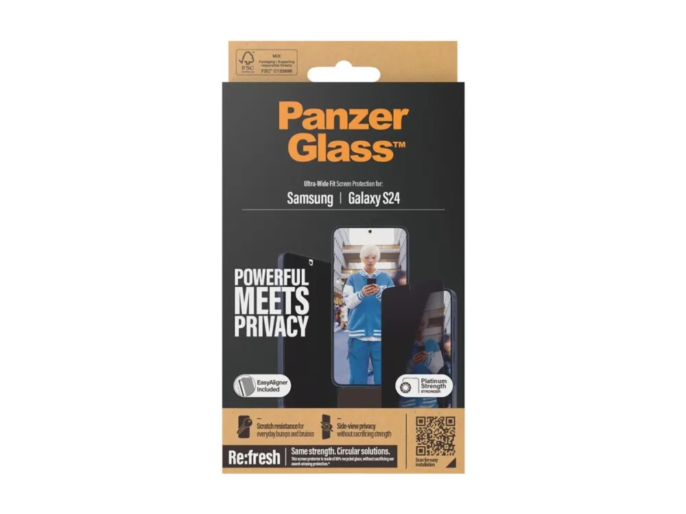 PanzerGlass™ | Privacy Edition - Skærmbeskyttelse - Ultra-Wide Fit | Galaxy S24