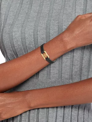 Pulseira de couro preto