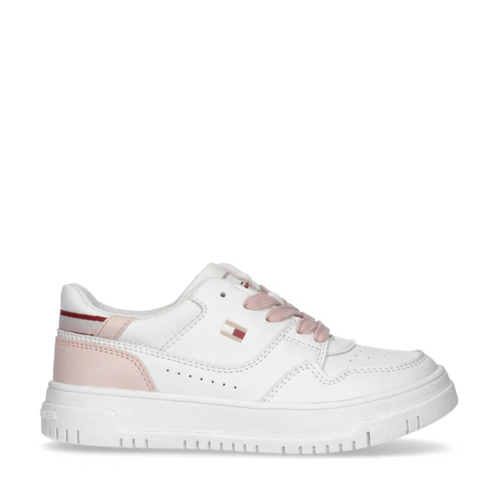 Tommy Hilfiger sneakers wit/roze