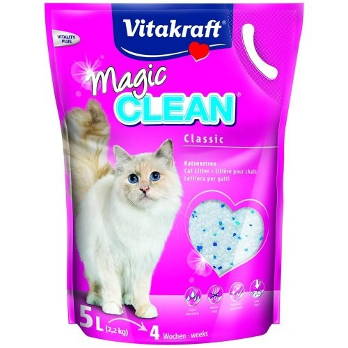 Areia higiênica Magic Clean para gatos (5 litros) Aroma natural