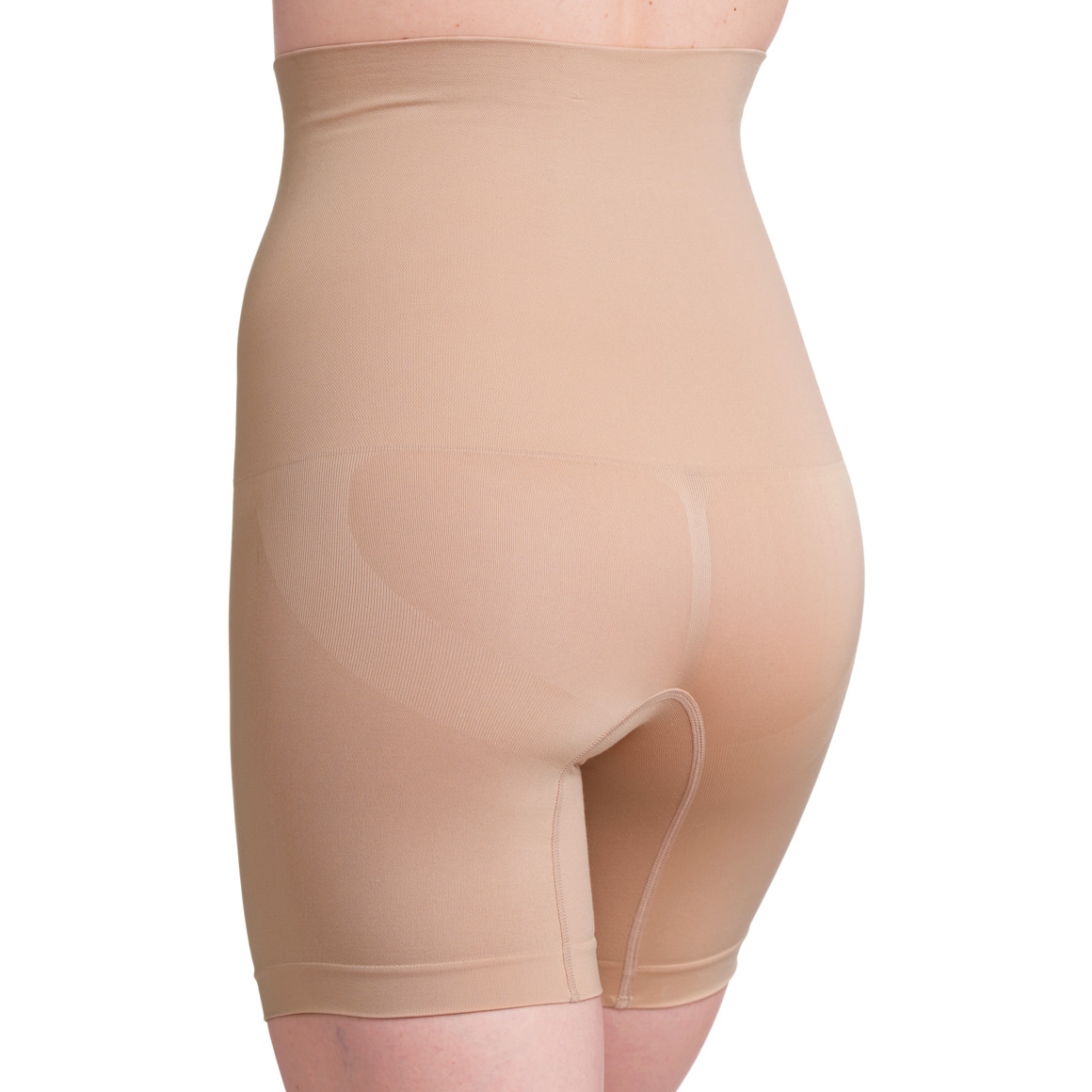Damen Shapewear-Radler mit hoher Taille beige
