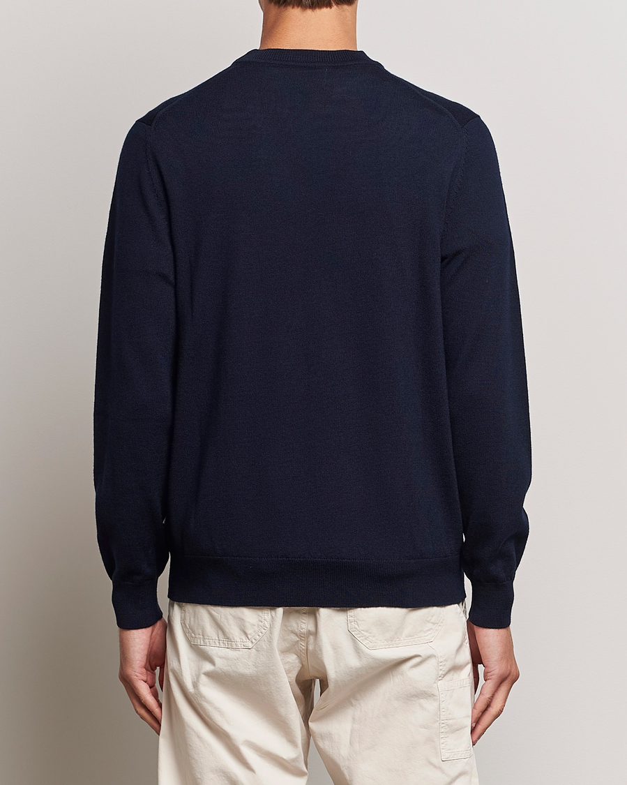 NN07 Ted Merino Crew Neck Pullover Navy Blue