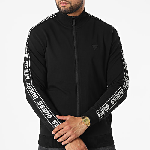 Veste Zippée A Bandes Z2YQ12 Noir