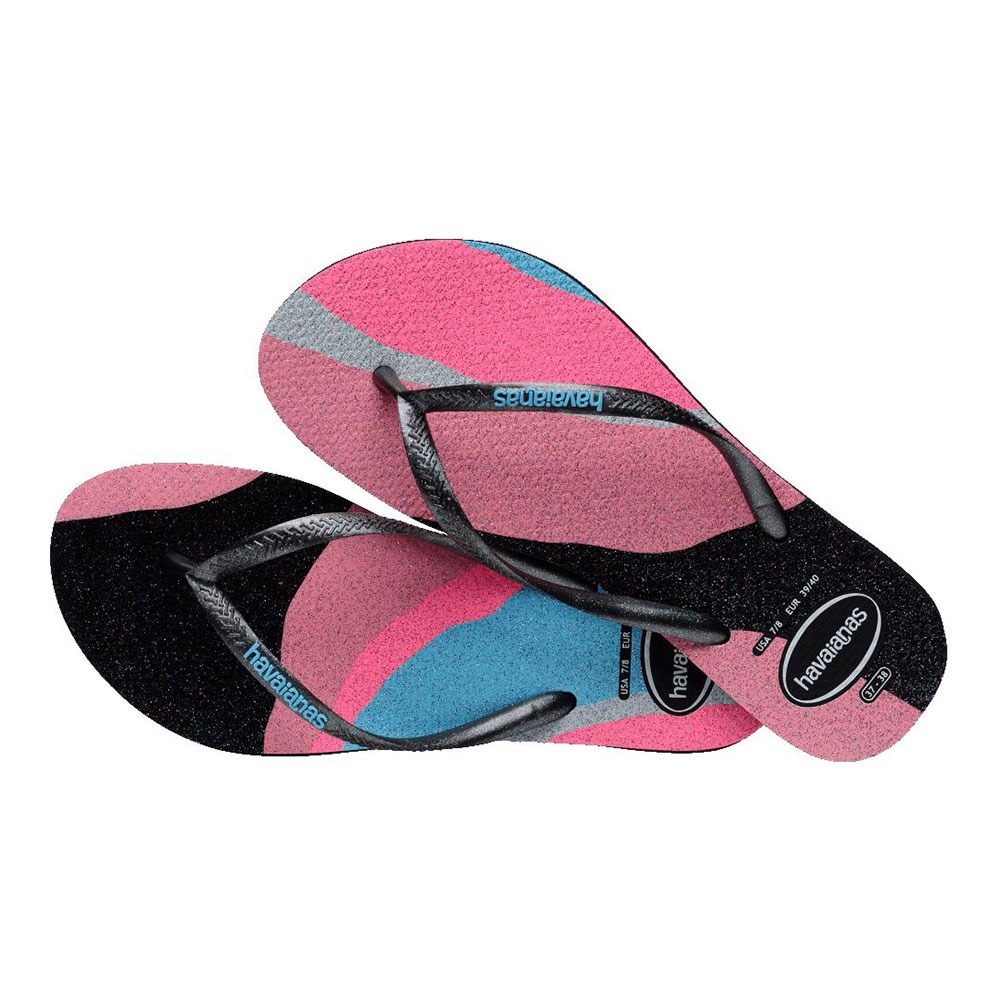 Havaianas SLIM PALETTE GLOW - Tongs Femme marine blue