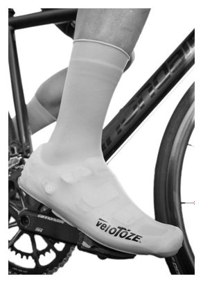 Paire de Couvre-Chaussures Velotoze Haut Silicone Snaps Noir