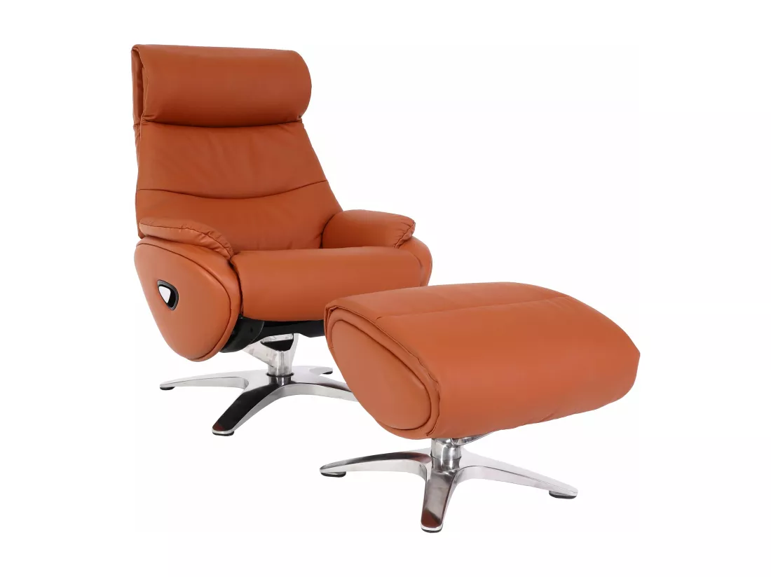 Fauteuil de relaxation avec cuir marron 86 x 77 x 94 cm 04_0006823