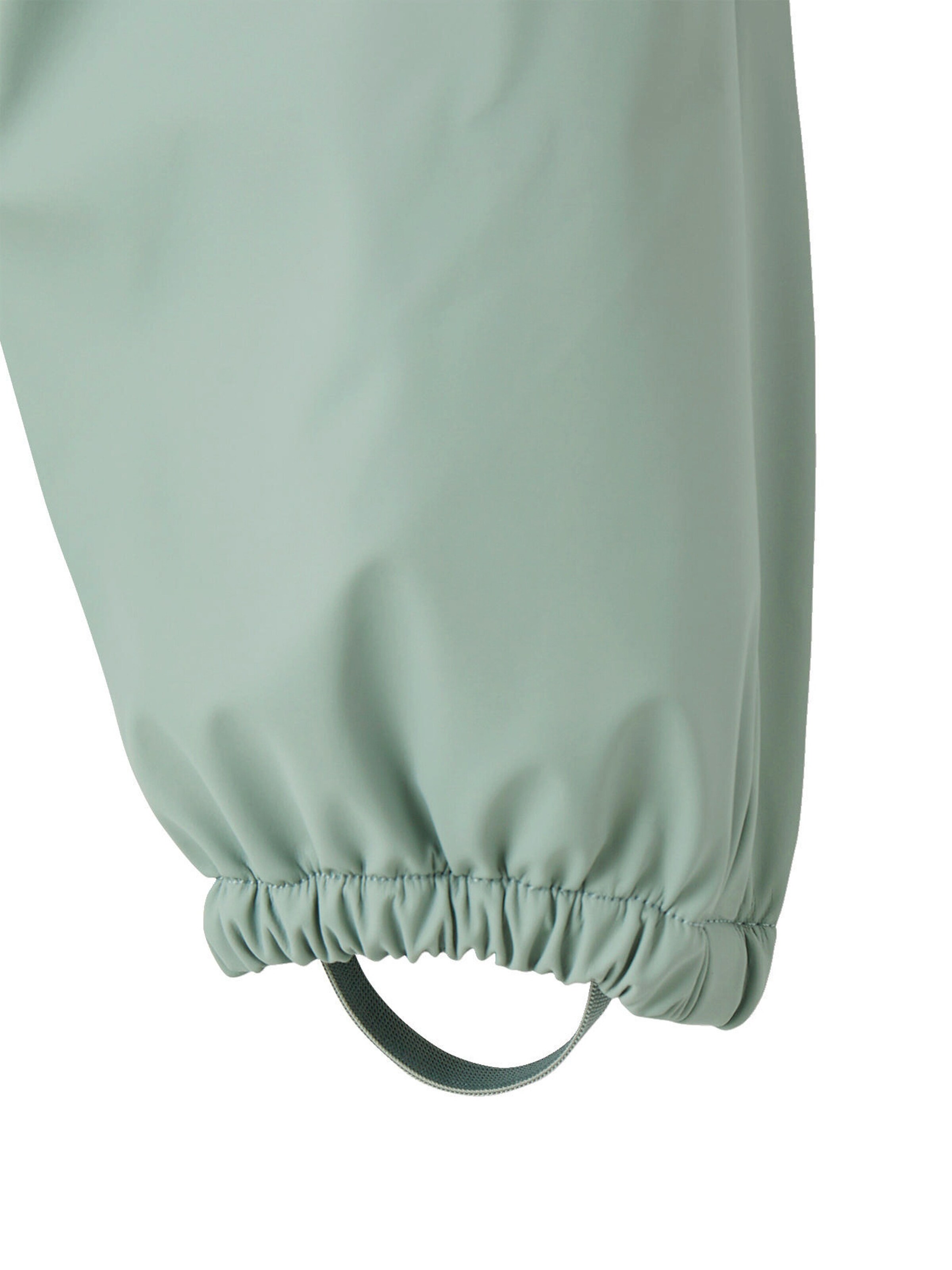 Vertbaudet Baby Regen-Overall mit Fleecefutter und Kapuze, Recycling-Polyester salbeigrün