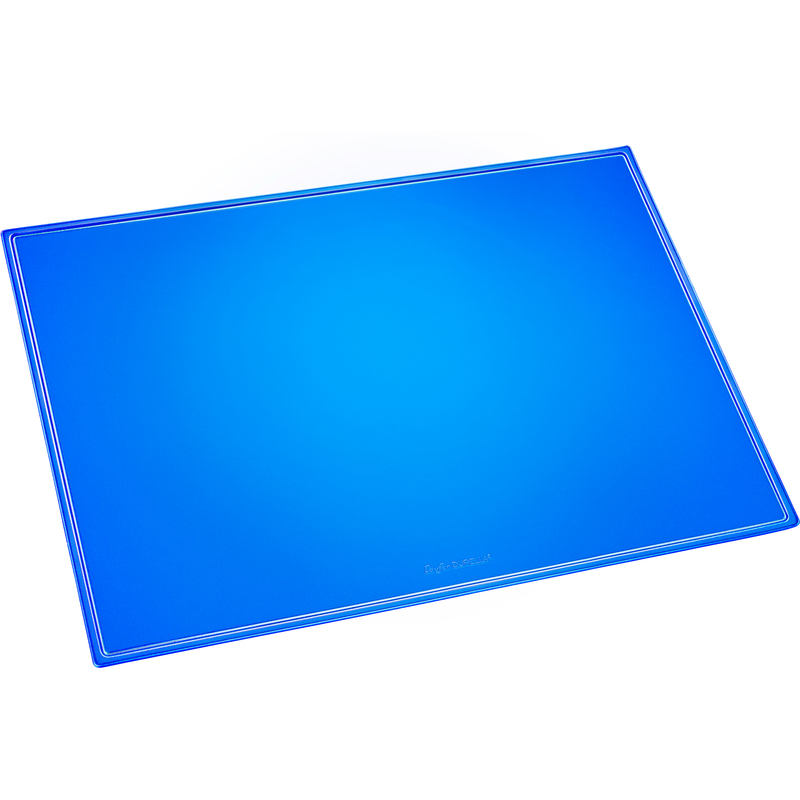 Läufer Schreibunterlage Durella Transluzent, blau/transparent