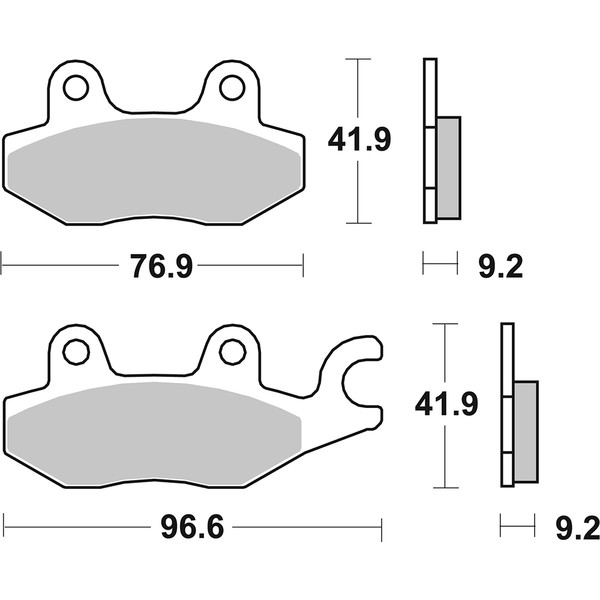 SBS - Plaquettes de frein 119CT (688)