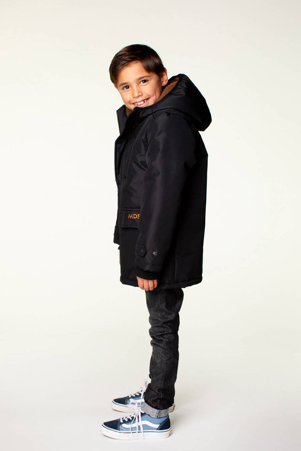 Moodstreet gewatteerde winterjas Jason zwart