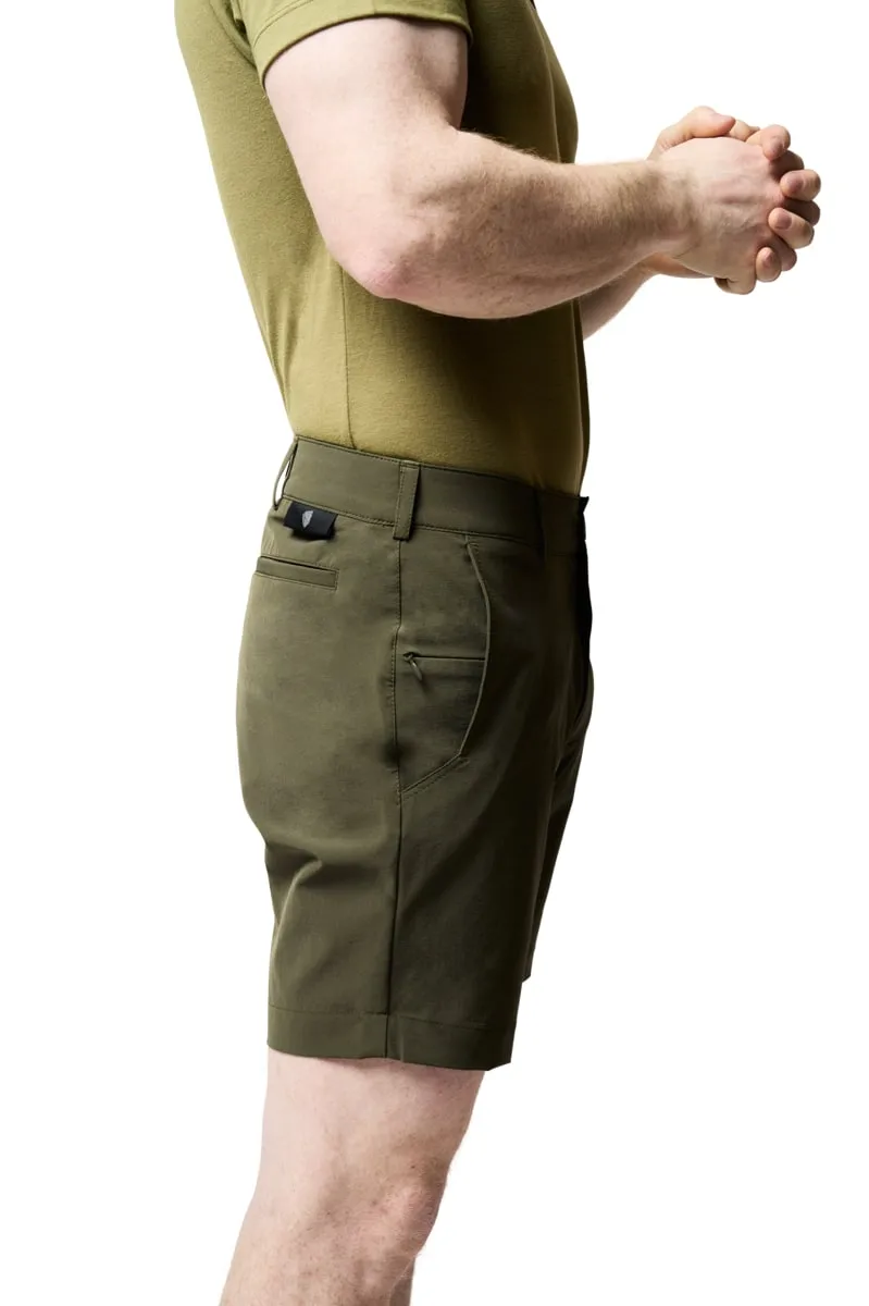 Rúngne Crag Shorts Mens Olive Green