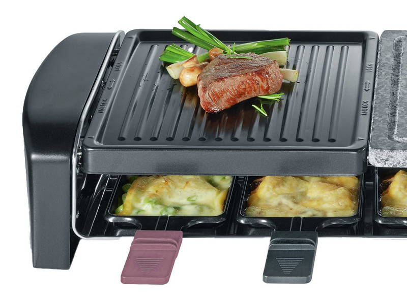 Severin Raclette Stein/Grillplatte 8er