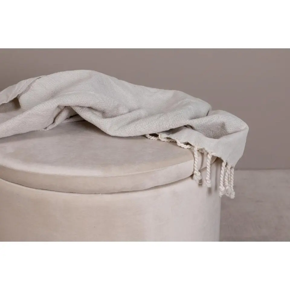 Svea - Blaze poef - velvet - beige