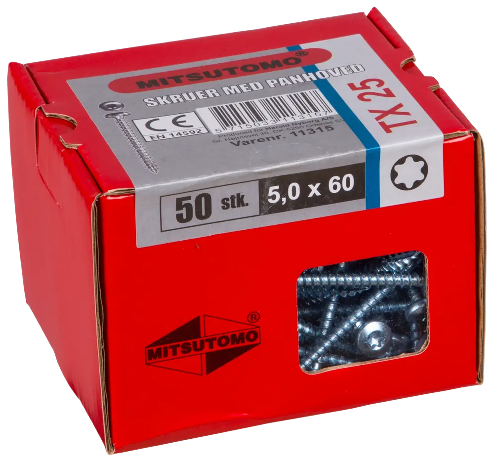 Mitsutomo Panskrue 5,0 x 60 mm 50 stk.