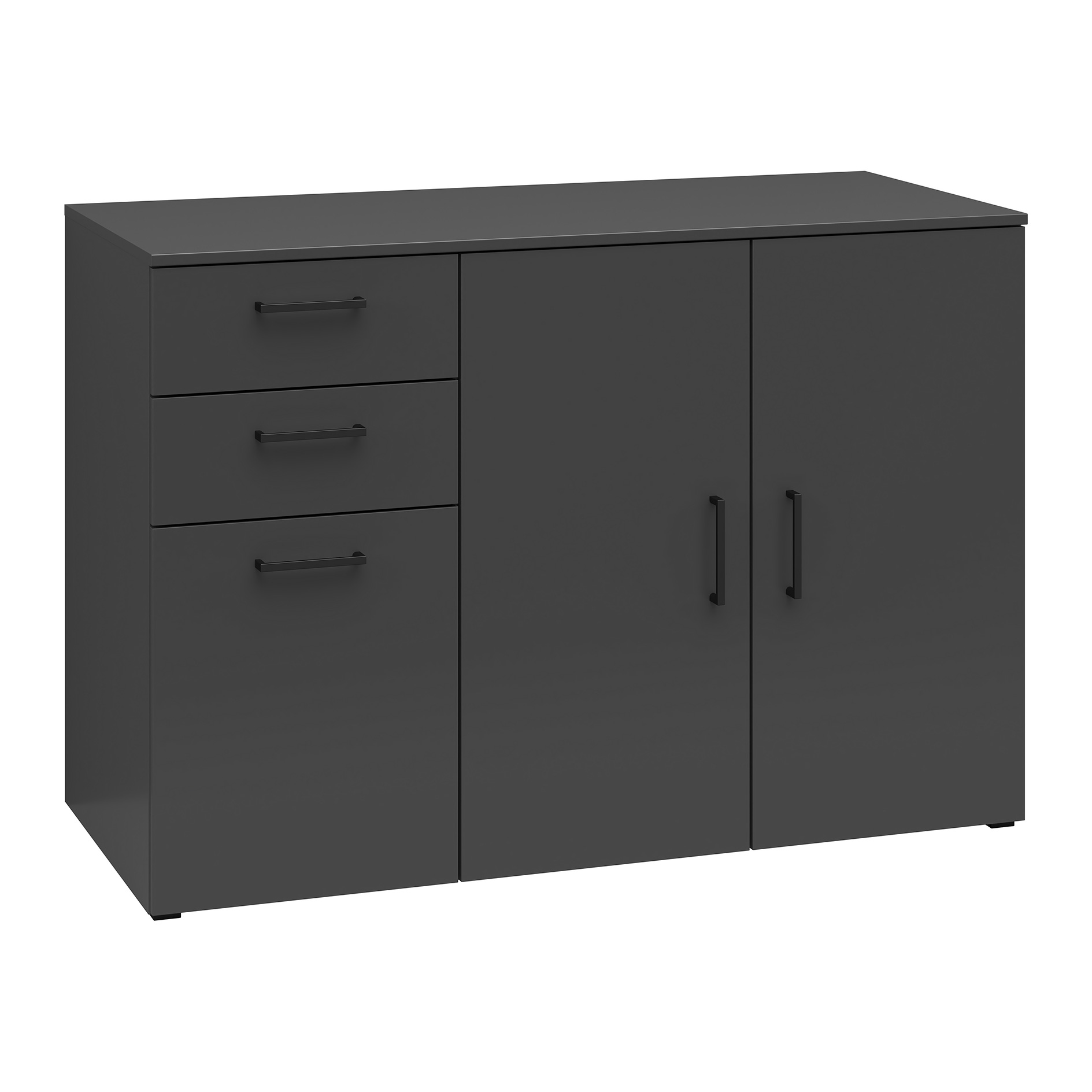 Sideboard - anthrazit - 120 cm breit - XL-Tiefe