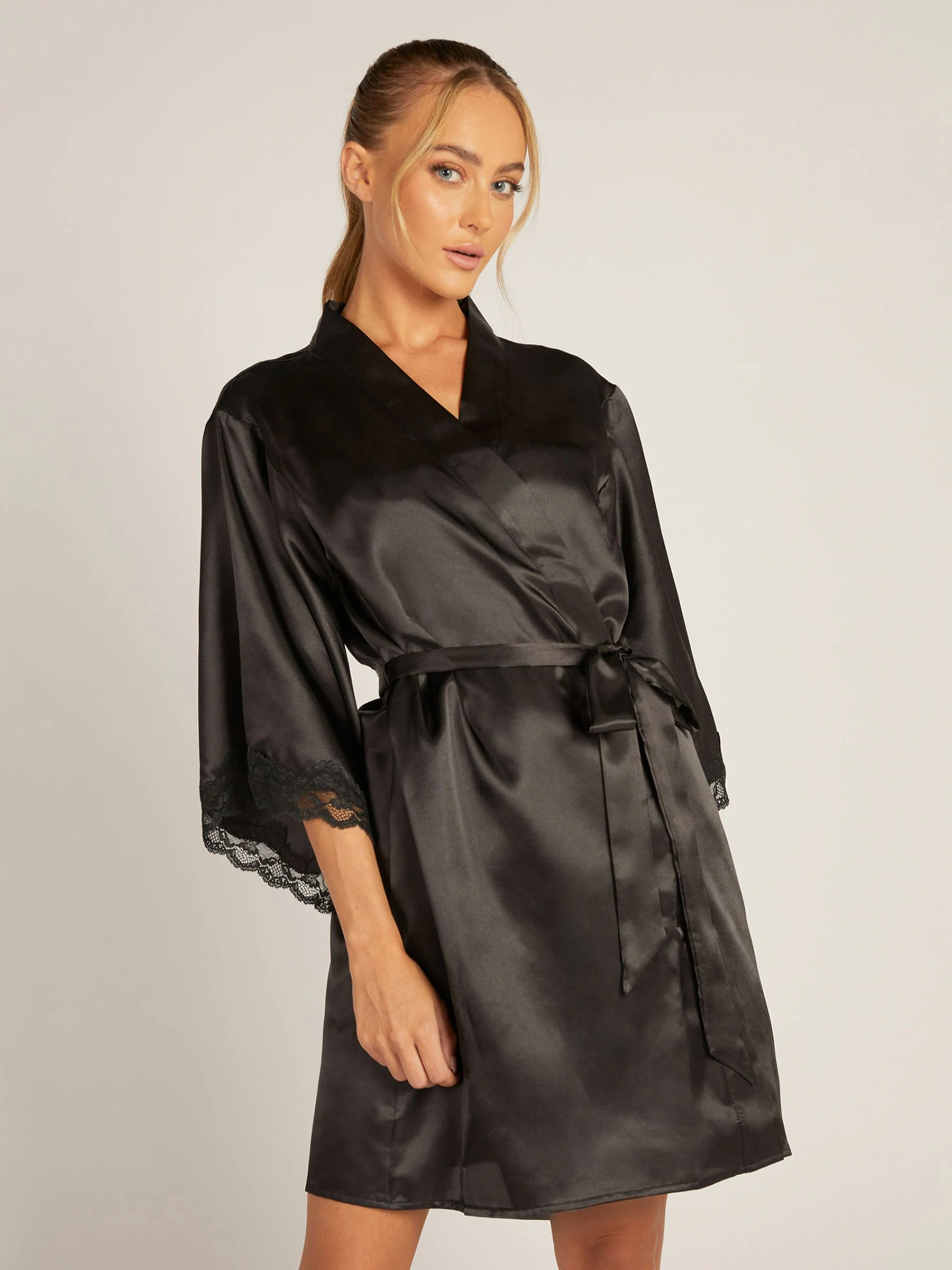 Zwart - Boux Avenue Amelia badjas