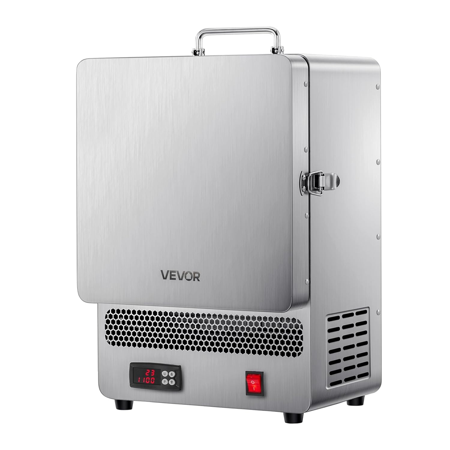 VEVOR Tisch-Schmelzofen 1500 W leistungsstarker elektrischer Ofen 1200 ℃ maximale Temperatur, Goldschmelzofen aus Edelstahl für Wachsguss Ton-DIY Metalltemperierung Glasieren auf Keramik, Silber